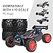 Hobbypark 12mm Hex RC 1/10 Buggy Wheels and Tires Set Height 3.46''(88mm) for Redcat Shockwave Tornado S30 EPX/PRO ExceedRC EP SunFire HSP Off Road Car