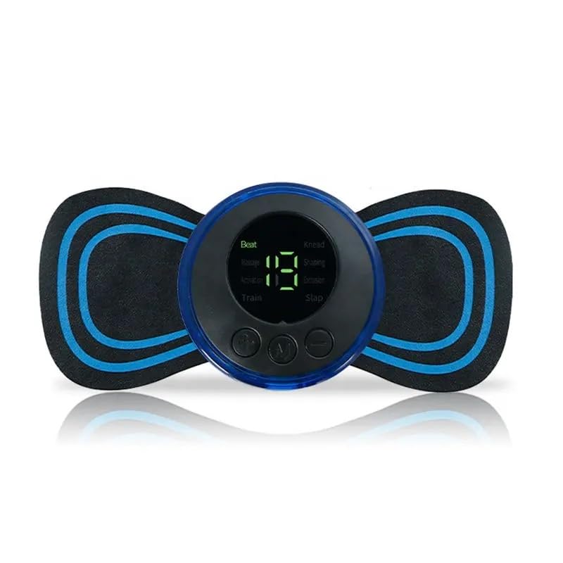 Acupressure Mini Massager Physical Tens Unit Ems Cervical Massage Soothing Pain Body Massager Patch Portable For Neck Back Vibrating Massager 8 Modes & 19 Strengh Leval-image-36
