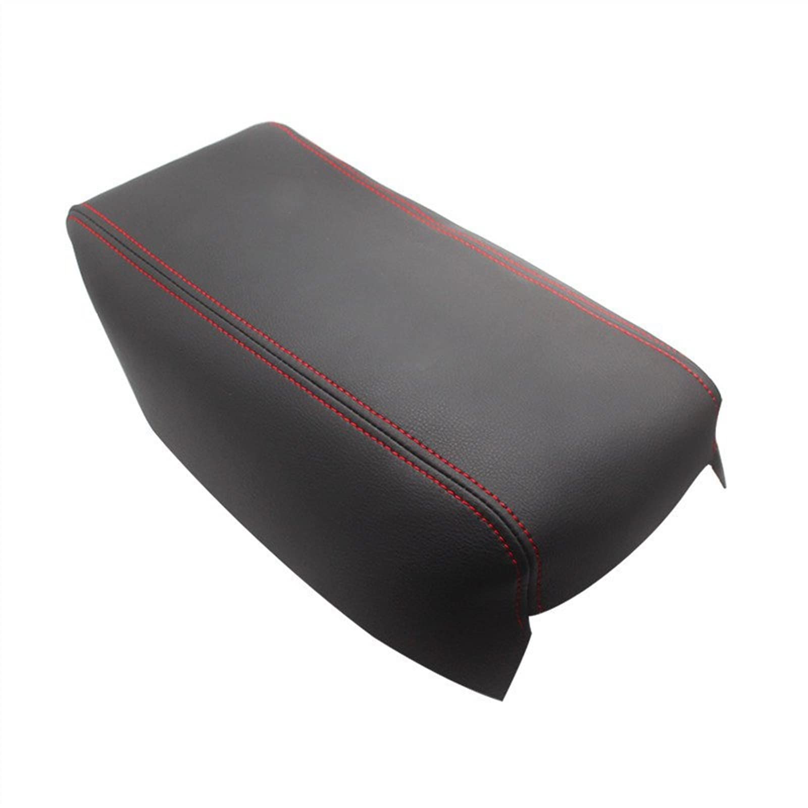 Zapora Black-Red Line Center Armrest Leather Cover For Toyota For Prius 30 2009-2015 Car Central Armrest Box Cover Sticker Trim Suvs(Black-Red Line)