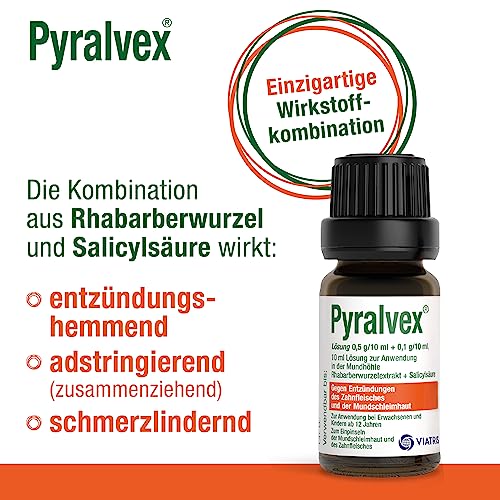 MEDA Pharma GmbH & Co.KG Lösung zur Anwendung in der Mundhoöhle Pyralvex Solution, 10 ml – Bild 4