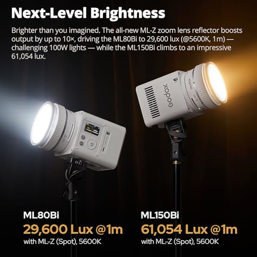 Godox ML150BI Kit Iluminación Bicolor 2800K-6500K con Control App DMX NFC 3