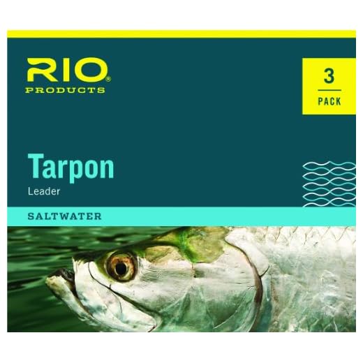 RIO Fly Fishing Tarpon 6' 100Lb Fluorocarbon Shock 3 Pack Fishing Leaders, Clear