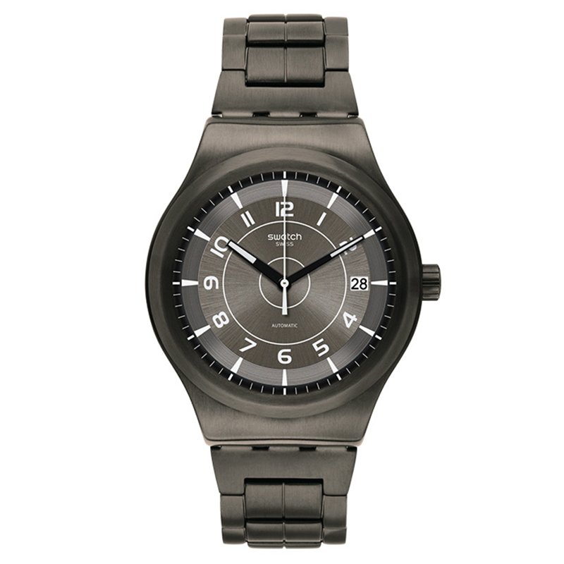 Swatch Sistem51 Swiss Automatic Stainless Steel Strap, Gray, 21 Casual Watch (Model: YIM400G)
