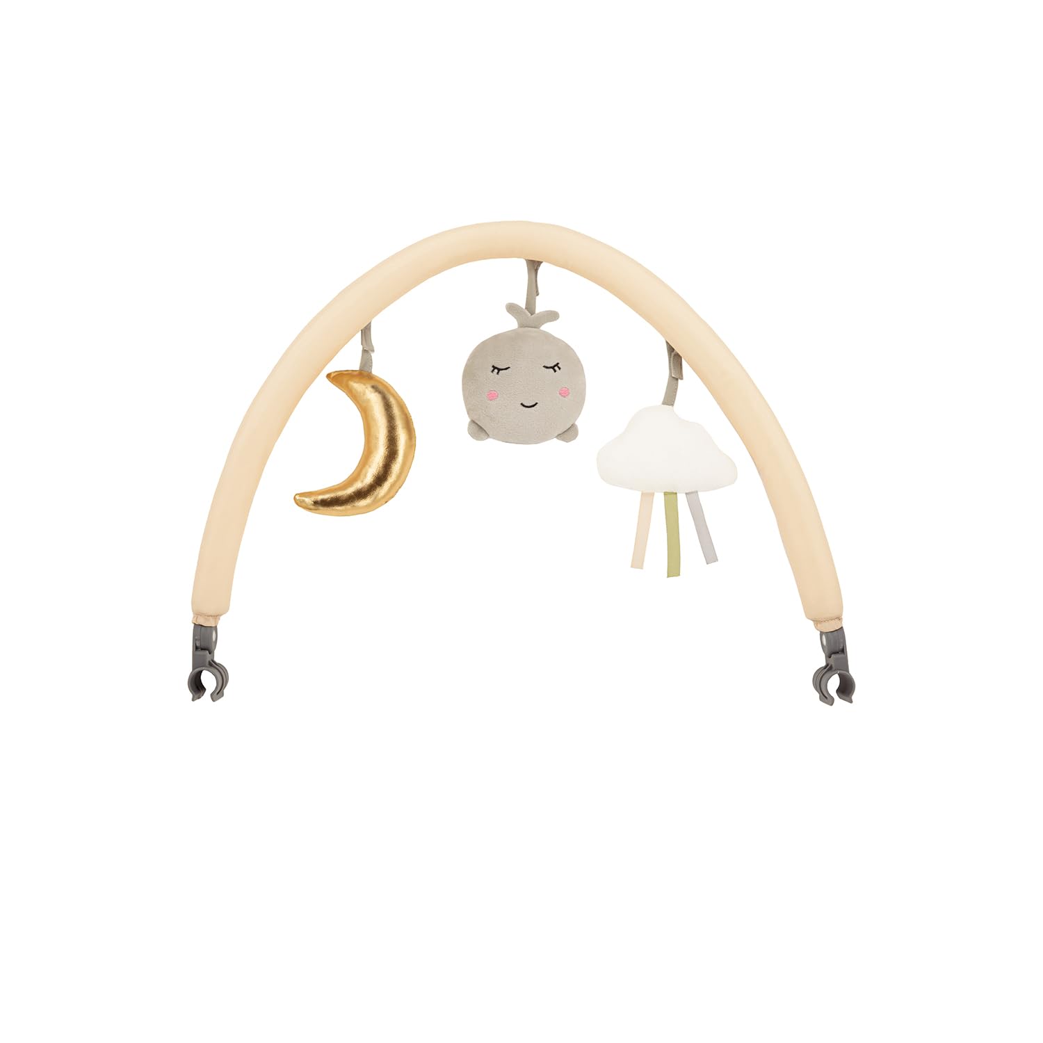 Momi BELOVE Plus 2 w 1, składane łóżeczko podróżne, 2 w 1, dla niemowląt do 9 kg i dzieci do 15 kg, z materacem, drążkiem z zabawkami, przewijakami i torbą transportową