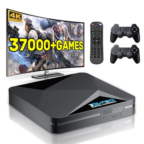 Kinhank Retro Game Console, Super Console X2 Pro Built-in 37000+ Games, Video Game Console Android...