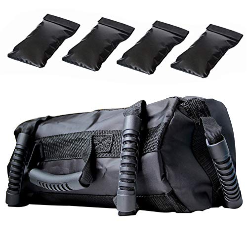 Heavy Duty Workout Sandbag for Fitness Exercise, 4 Independent Filling Pockets, Adjustable Weight
