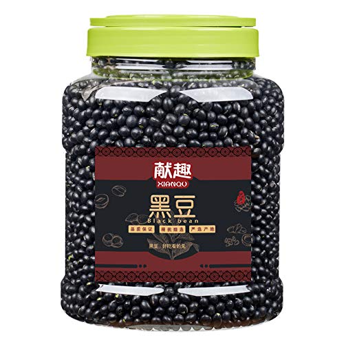 1000G Canned Northeast Big Black Bean Farmers Grow Their Own Cereals, Green Heart Small Black Beans And Soybean Milk黑豆1000G罐装东北大黑豆农家自种五谷杂粮绿心小黑豆打豆浆 #TOP21
