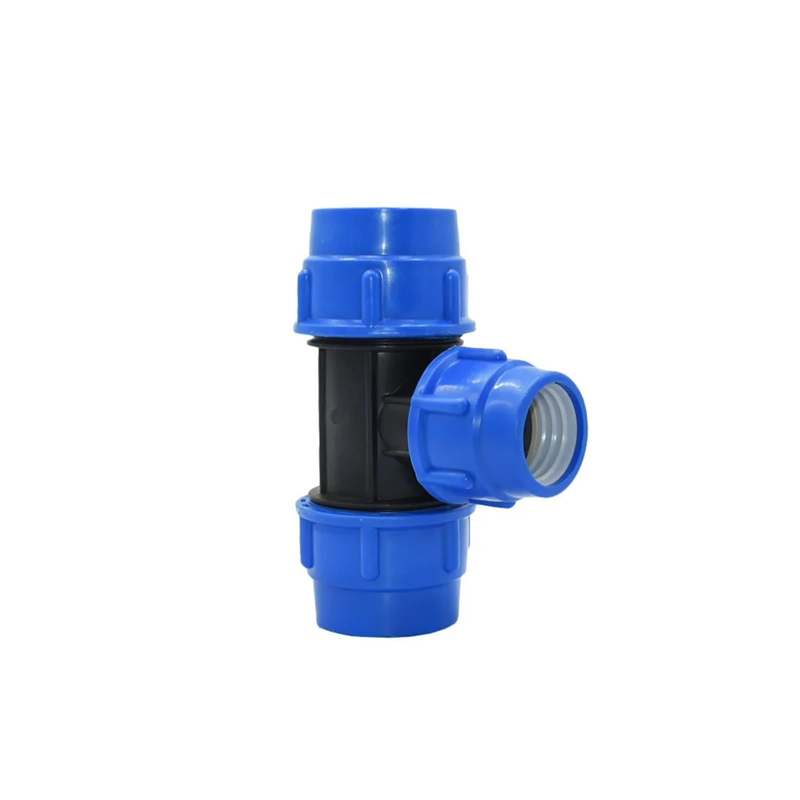 Connettore di riduzione del tubo in PE di plastica a 2/4 vie 63/50/40/32/25/20mm Tee Splitter acqua Accoppiatore rapido for valvola Raccordi for irrigazione(C)