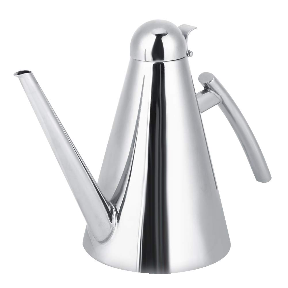Dispenser per olio d'oliva, in acciaio inox, da 500 ml, versatile per conservare olio, aceto e salse, accessorio essenziale da cucina per cucinare a casa e chef gourmet
