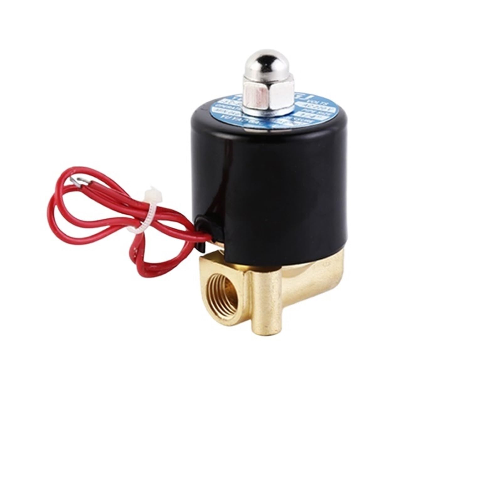 1/8 1/4 Inch Brass Solenoid Valve Normally Closed 24V 12V 220V 110V 1Pcs(1/4",G_220VAC_NBR-Seal)