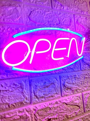 SG PRINT OPEN LED Neon Signs Light LED Art Decorative Sign - Wall Decor/Table Decor, Home Decor for Wedding Party Kids Room Living Room House Bar Pub Hotel Beach Neon Signs LED(12X8)-picture-23