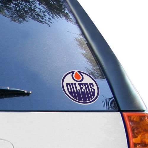 NHL Oilers Edmonton Medium Die Cut Decal, 9" x 5" x 0.2", Team Logo