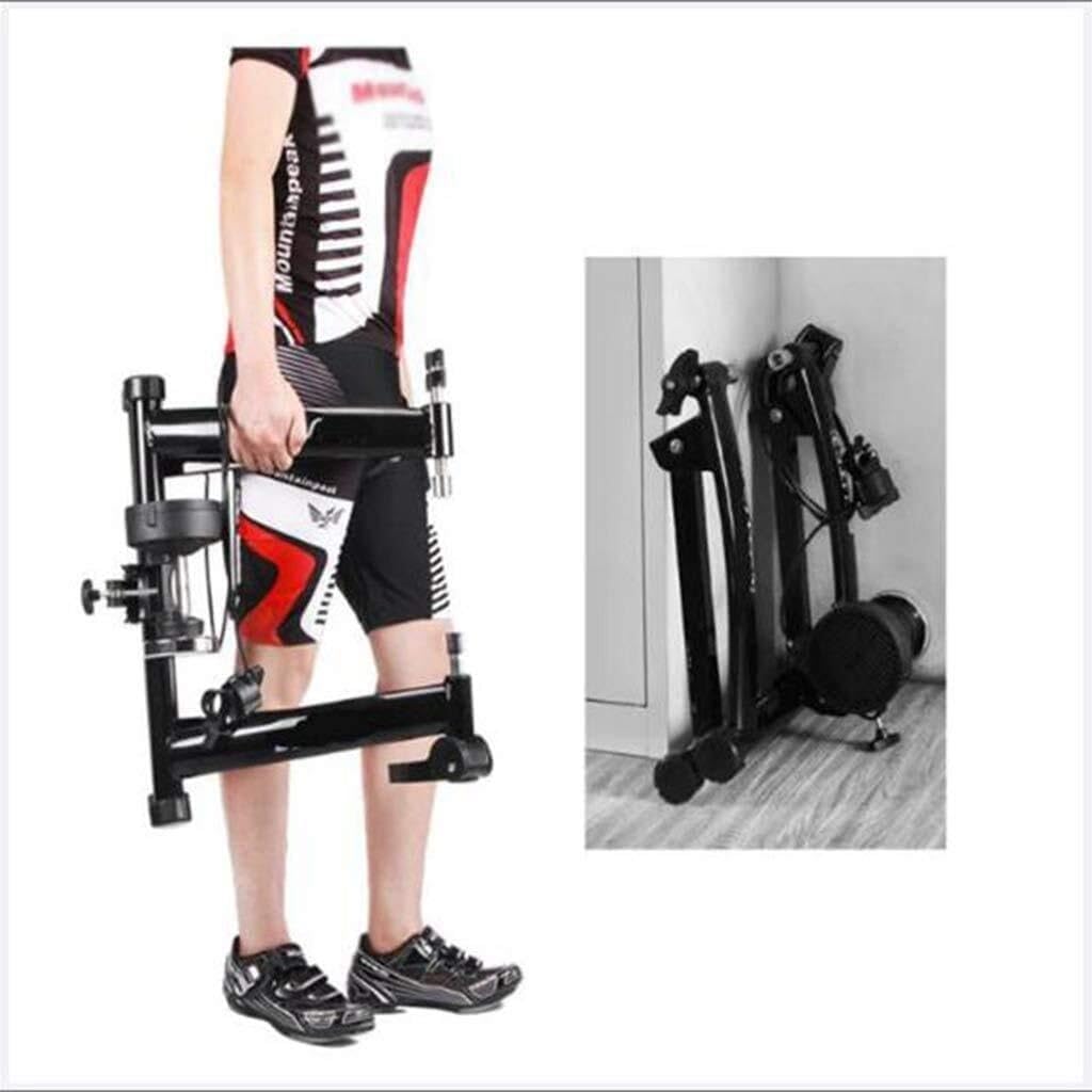 Bike Trainer Stand,Bike Trainer Stand Indoor Exercise,Magnetic Bike Trainer Stand with Wire Control 6 Level Resistance Fits(Blue)