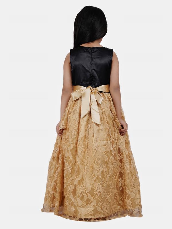 Image of Girl's Synthetic A-Line Maxi Dress