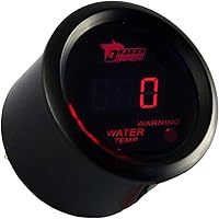 Vista 6 de ESUPPORT - Medidor de temperatura del agua del coche, digital de 2 pulgadas (52mm), luz LED roja, en escala Celsius