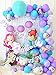 Produktbild GE&YOBBY Cartoon Geburtstagsballons,meerjungfrau Luftballons Mit Papierlaterne Kreative Partyballons Für Geburtstagsfeier Dekoration Themenparty-lila