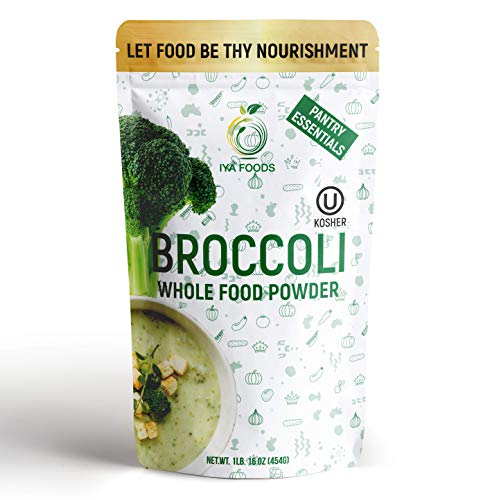 Iya Foods Broccoli Powder 1 lb. Whole Food Veggie, Free from Anything Artificial, Gluten Free, Non-GMO, Low Calories. Made 100% from Broccoli Florets