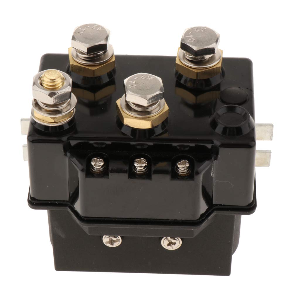 perfk Relais de Solénoïde de Treuil 24V 500A pour VTT, SUV,