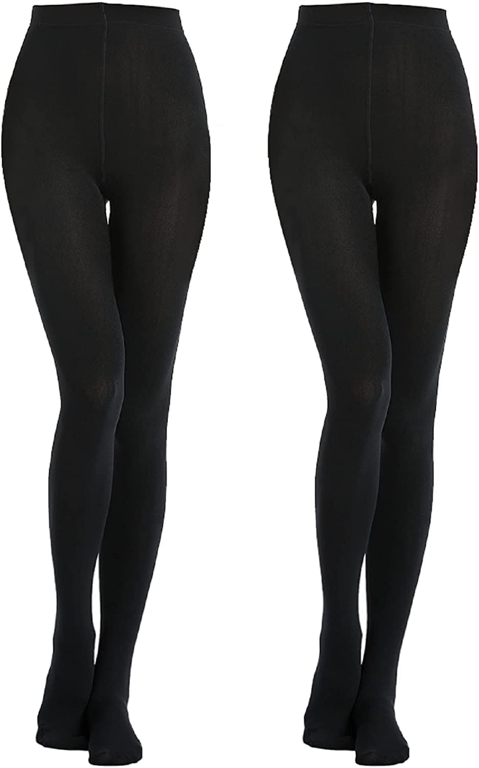 ANESHA Winter Stocking Cozy Up in Trendy Style with Fleece Stocking for Girls Black Pack of 2 (24-32 Waist)-image-28