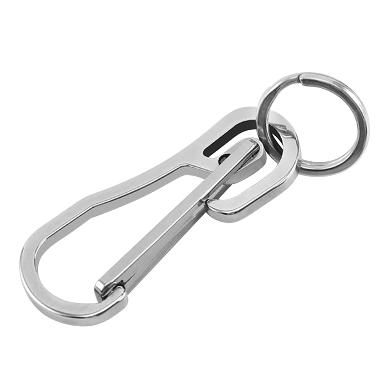 CIMAXIC Metal Key Chain Snap Hook Retractable Spring Coil for Quick Release for Keyring Clip and DIY Projects Random
