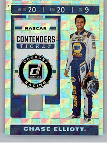 2020 Donruss Racing Contenders CHECKERS #6 Chase Elliott NAPA Auto Parts/Hendrick Motorsports/Chevrolet Official NASCAR Trading Card made by Panini America