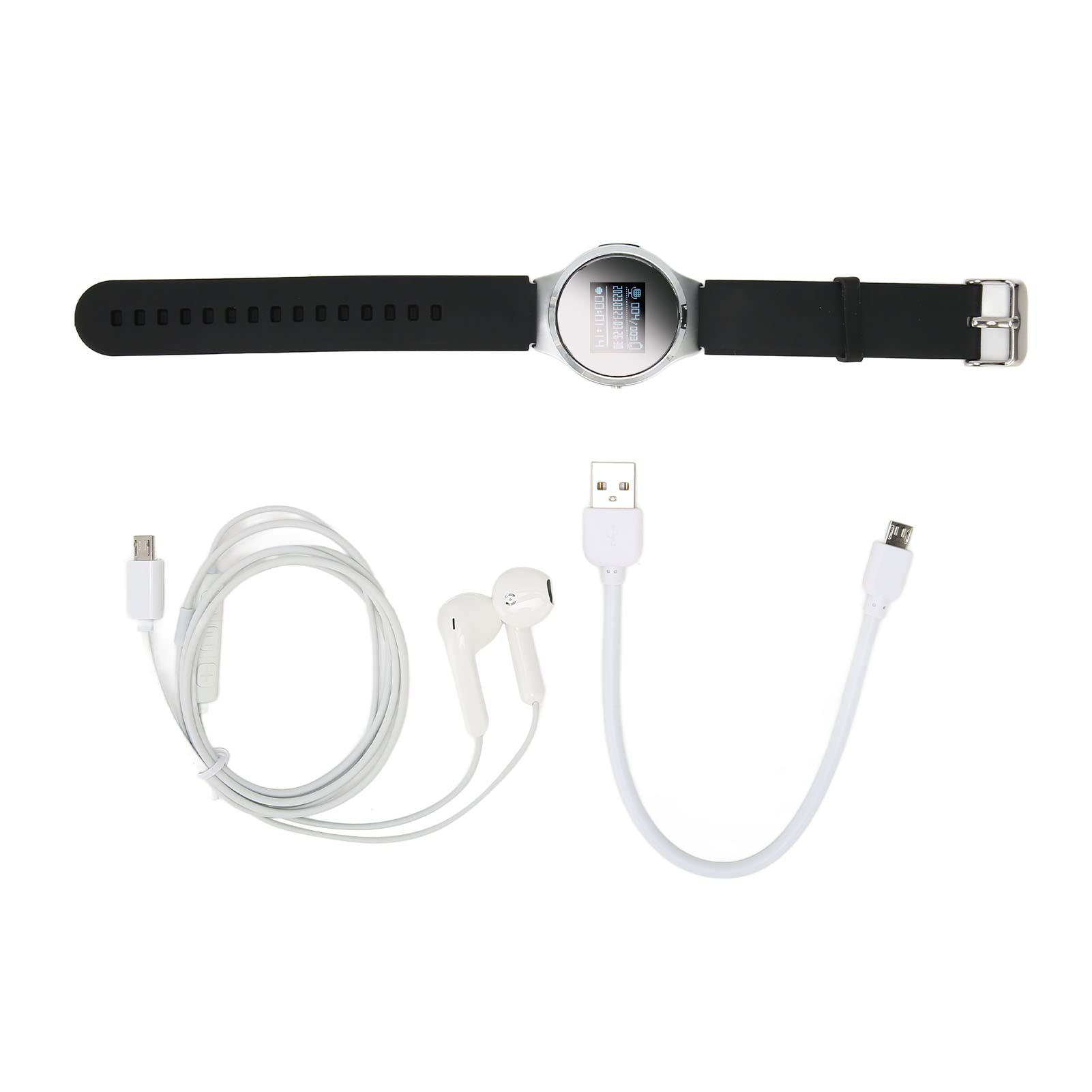 Grabadora de Voz de Reloj Inteligente, Dispositivo de Grabación de Pulsera de Voz de Audio con Reproductor de MP3, Contraseña, Reducción de Ruido HD Grabadora de Voz Digital (8 GB)