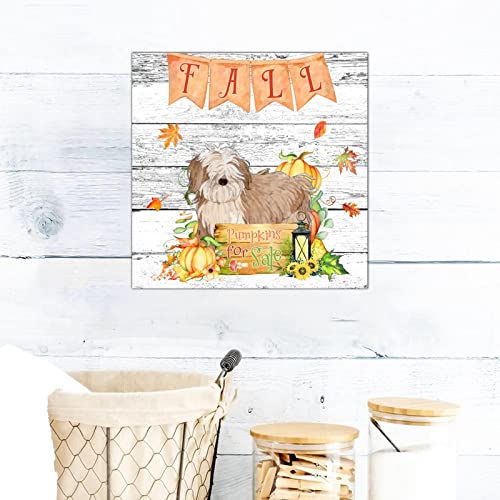 Plaque Fall Pumpkins panneau bois pour habiller un mur vide - 7