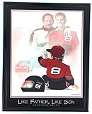 Nascar Dale Earnhardt Sr and Jr Print Artwork Framed F6592A