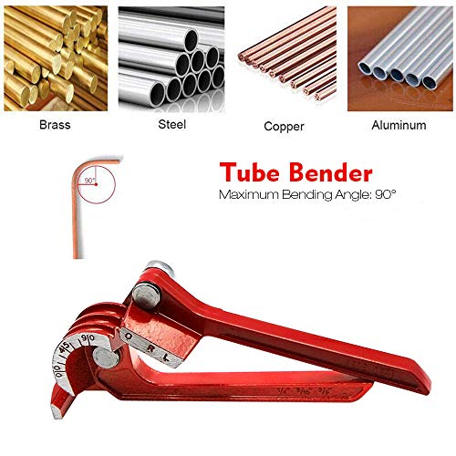 Alicate de curvatura de tubo pesado 3 em 1 Carrfan para dobrar 1/4