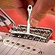 Universal Guitar Gauge Tool, 9-tlg. Gitarren-Unterziehradiusmesser für die Reparatur und Wartung von Gitarren Radius Gauge Guitar Zubehör Für Musikinstrumente