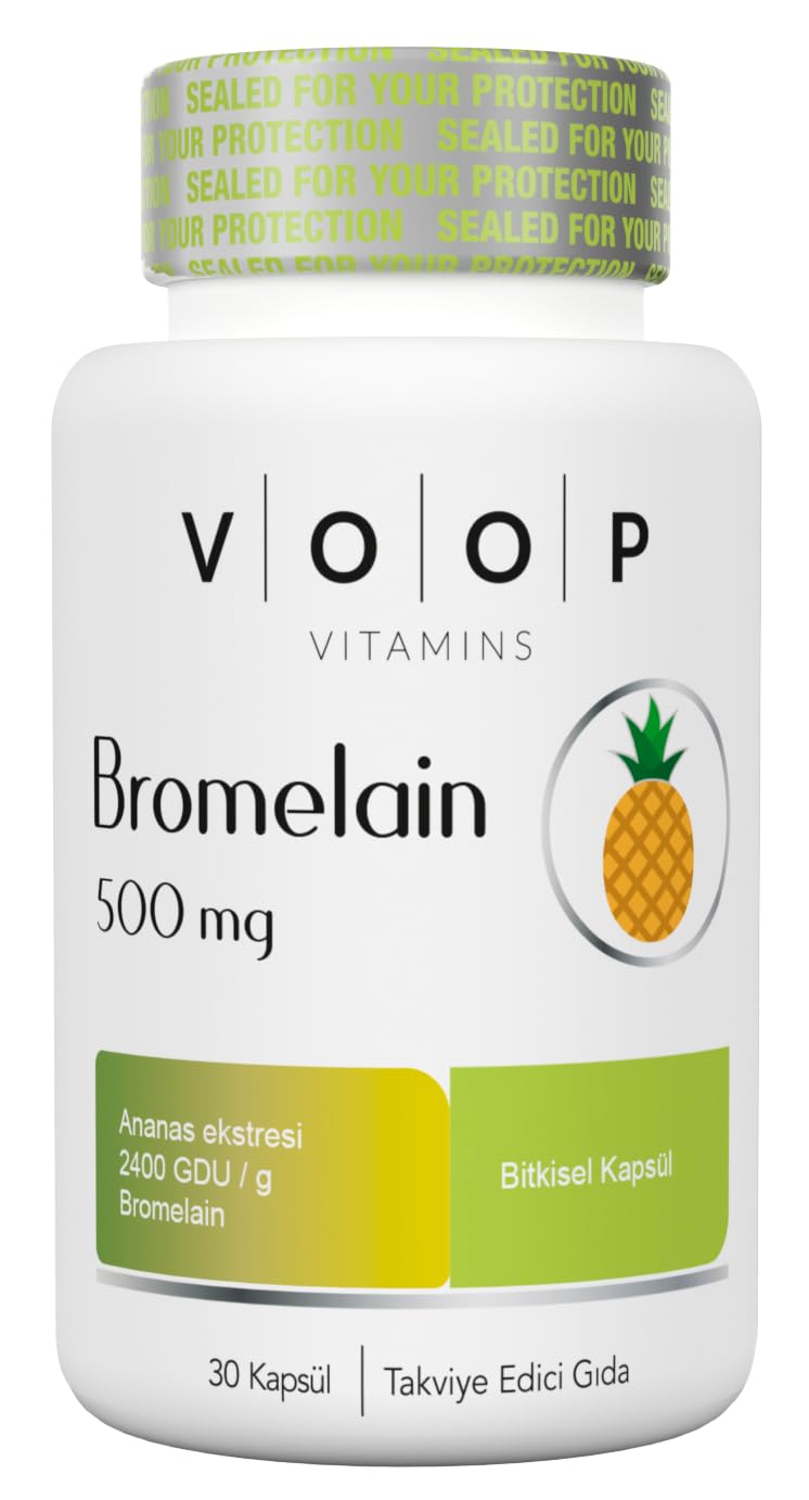 Bromelain - 500 Mg | 30 Bitkisel - Vegan Kapsül