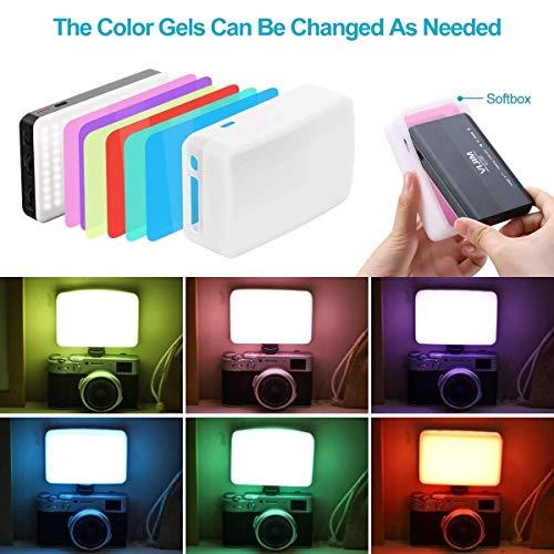 VIJIM VL120 LED Video Light on Camera, Mini Rechargeable 120 LED Photography Lighting Fill Lamp 3200K-6500K Bi-Color Dimmable, CRI95+, Built-in 3100mAh Battery for Nikon Sony DSLR Cameras - Thumbnail 3