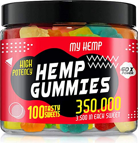 Hemp Gummies for Stress Relief – 60000mg - Great for Stress, Insomnia