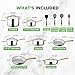 NutriChef 16-Piece Stainless Steel Kitchenware - Pots & Pans Set Clad Kitchen Cookware with Nylon Utensils, Fry Pan Interior Coated with Prestige Ceramic Non-Stick Coating, Stylish Kitchen Cookware