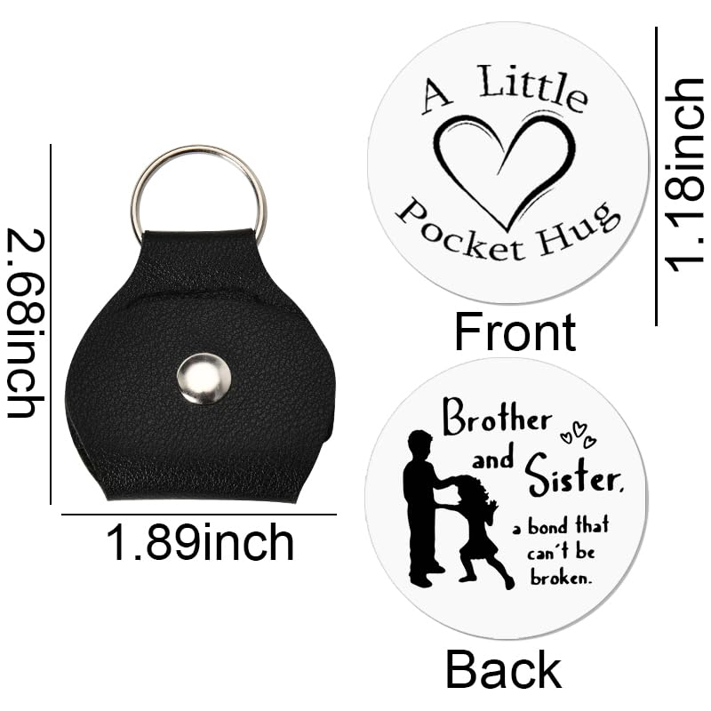 Sisadodo Pocket Hug Token Long Distance Relationship Keepsake Gifts for Son Daughter Birthday Christmas Gifts for Women Men