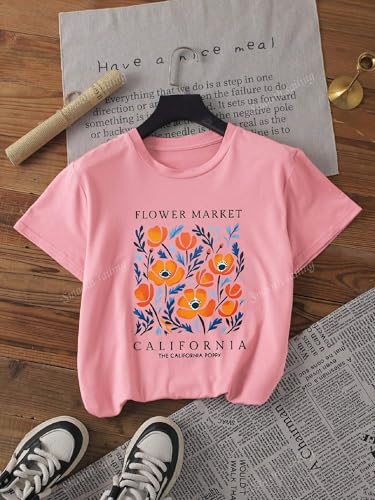 Image of Lymio T Shirt for Women's | Cute Printed Women's T-Shirts | Korean Style Casual Wear Tops | Available in Pack of 2 (T-W-L-04-06)