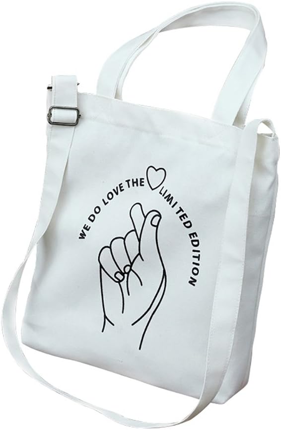 Chytaii Bolsa Compra Reutilizable Tela Bolsa De Algodon Bandolera Con Dos Asas Largas Bolsas De La Compra Reutilizables Hogar Y Cocina Fitness Wittenberge De