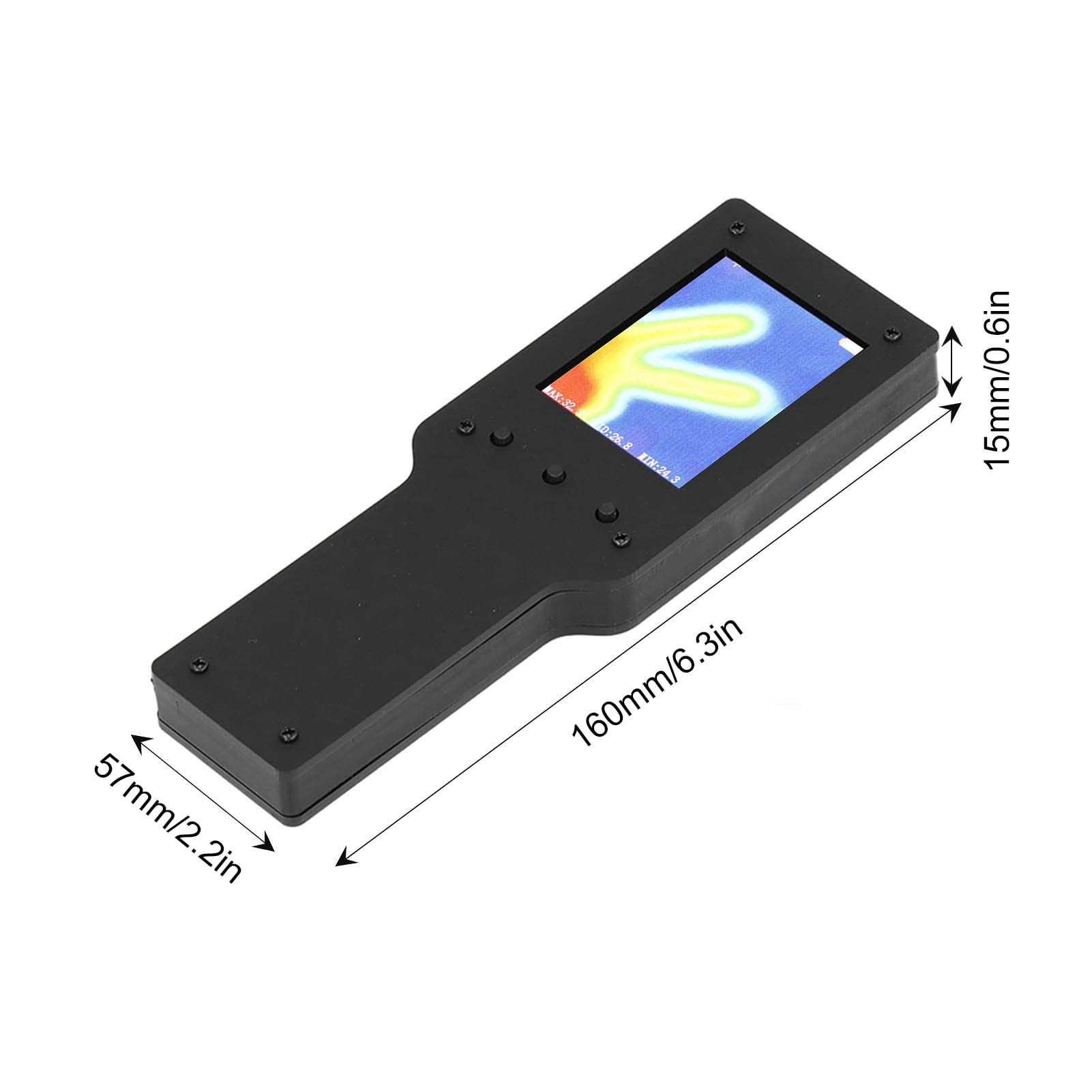 w podczerwieni termiczny Imager Przenośny przenośny 2,4 -calowy termometr wizualny cyfrowy LCD cyfrowy