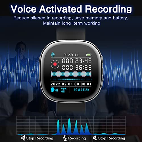 64Gb Voice Recorder, Digital Screen Audio Voice Activated Recorder With Playback 50H Continuous Recording Battery Time, Mp3 Records For Lectures, Meetings, Interviews #TOP3