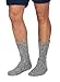 Barefoot Dreams CozyChic Heathered Men's Socks (SLATE BLUE / WHITE)