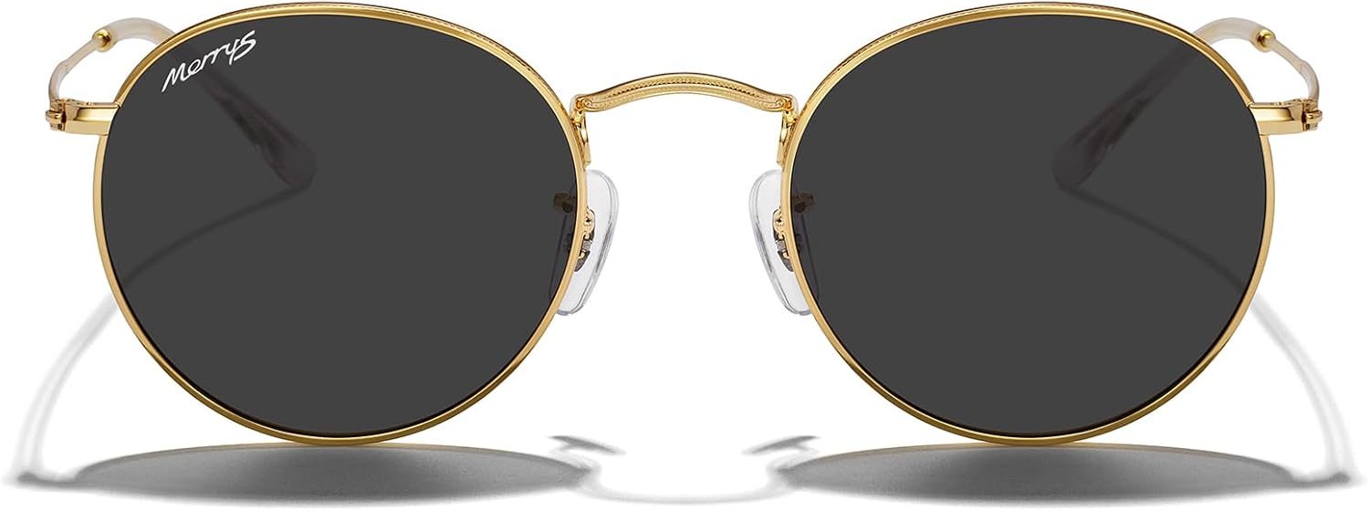MERRY'S Trendy Round Metal Polarized Sunglasses for Women and Men Retro Classic Vintage Shades S6447 - Image 3