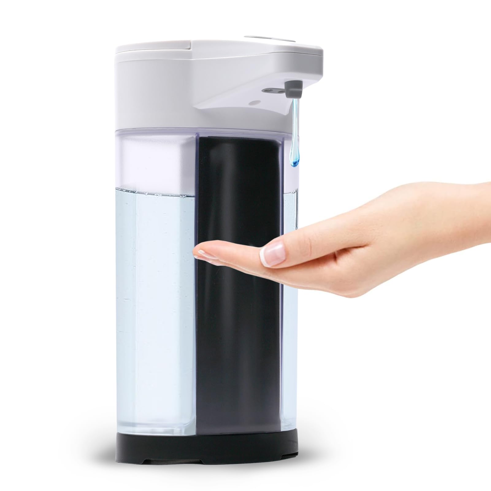 TDOO Automatic Soap Dispenser Touchless Dish Soap Dispenser 400ml with Upgraded Infrared Sensor With Adjustable Soap Dispensing Levels, Liquid Hand Soap Dispenser for Bathroom