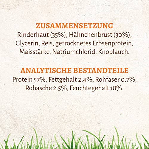 8in1 Delights Chicken Kau-Spiralen - gesunder Kausnack für Hunde, hochwertiges Hähnchenfleisch eingewickelt in Rinderhaut, 6 Stück