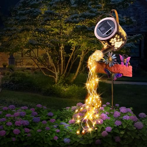 Lampe solaire arrosoir pour illuminer vos soirées sur la terrasse et le jardin