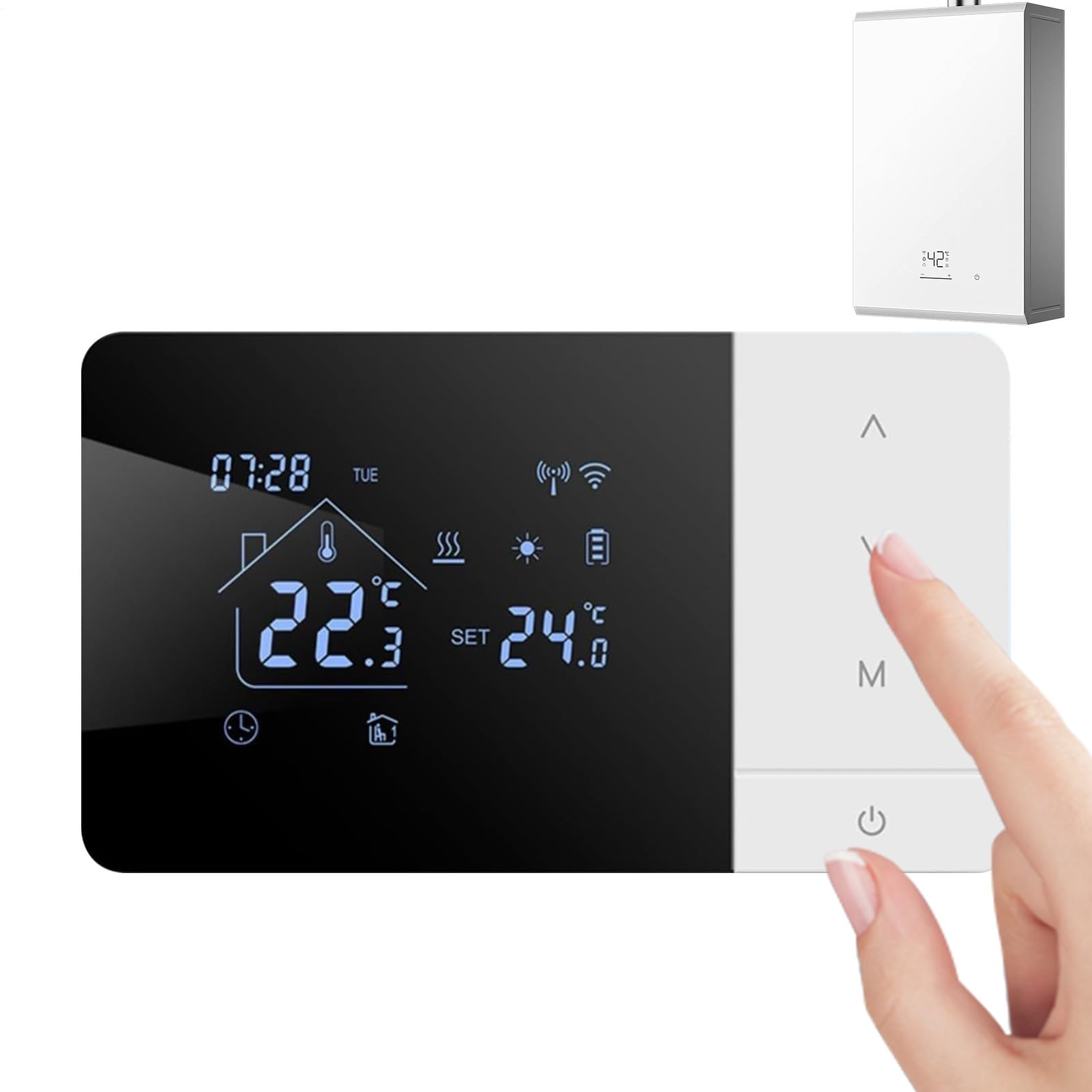 Termostat Wi-Fi Aplikacja i Sterowanie Głosowe Termostat Wi-Fi