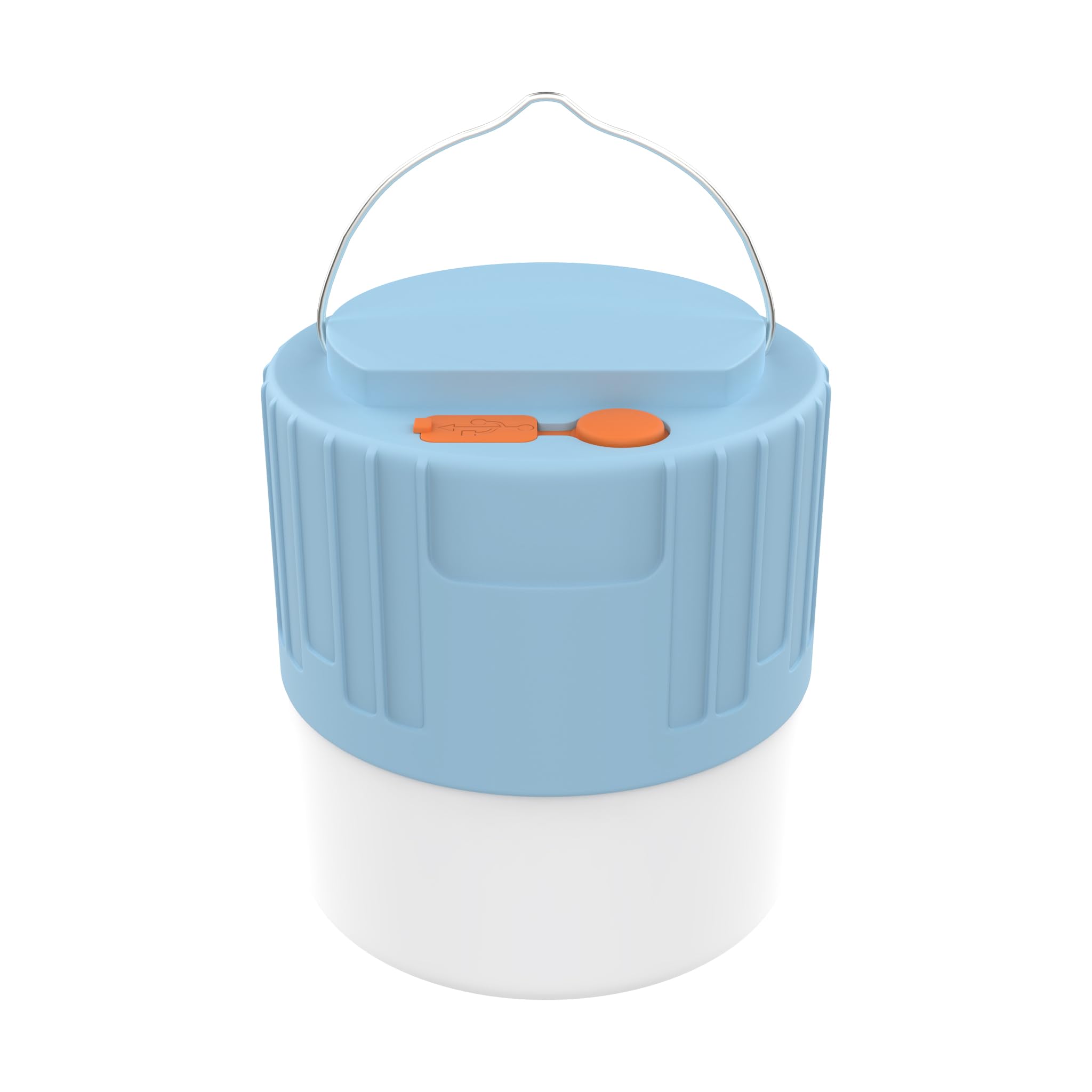 IndoTeam Rechargeable Camping Lantern - Battery Powered Lamp for Outdoor Lighting - LED Rechargeable Light - Blue - IPX4 Water Resistant