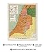 Palestine in the Time of Jesus Map Wall Art Poster - Bible Timeline Chart Map Poster / Bible Maps Wall Decor / Vintage Map Wall Art - Scriptural Index on A Map of Palestine - Bible Study Map Wall Art (24 x 36)