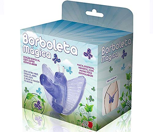 Estimulador Borboleta Mágica com Pênis (Rosa)