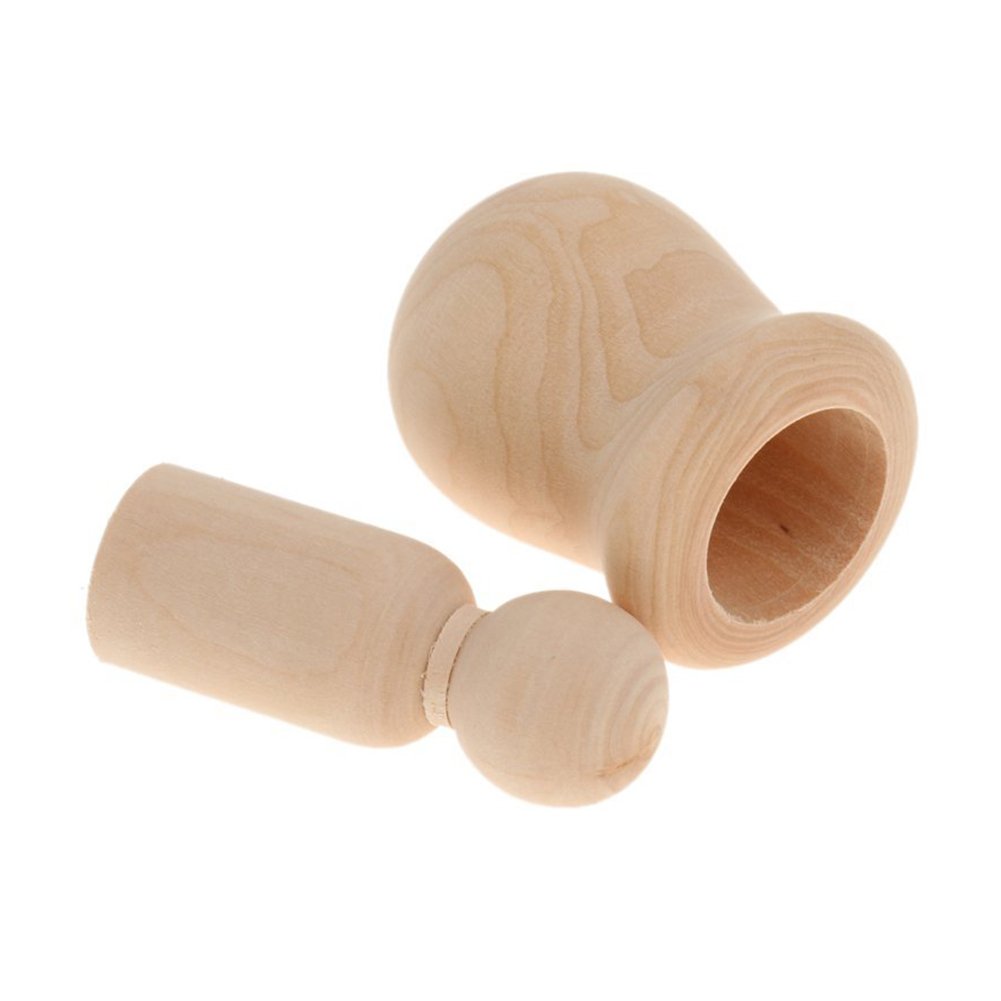 Wooden Peg People, 10 Pieces/Lot Plain Unpainted Blank Peg Natural Nesting Set DIY Montessori Toy for Kids