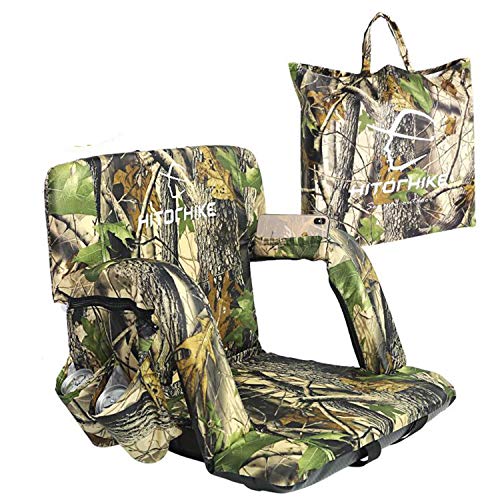 image for HITORHIKE Stadium Seat for Bleachers or Benches Portable Reclining Fol